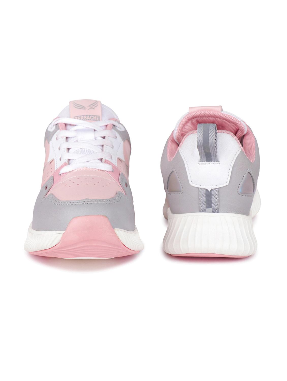 pink lace-up sports shoes - 21304856 - Standard Image - 2