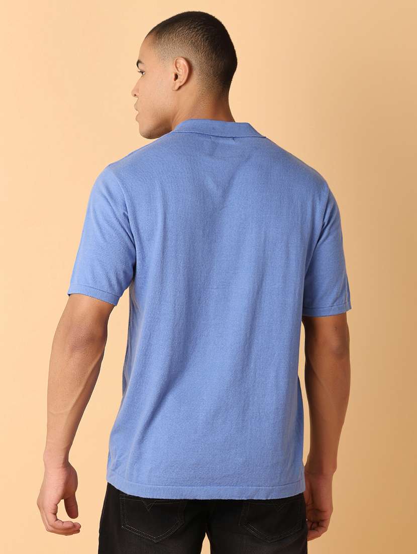 men solid short sleeves polo t-shirt - 21305544 -  Standard Image - 2