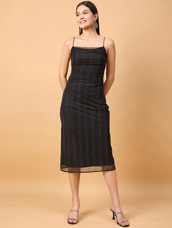 black polyester bodycon dress - 21305674 - Zoom Image - 0