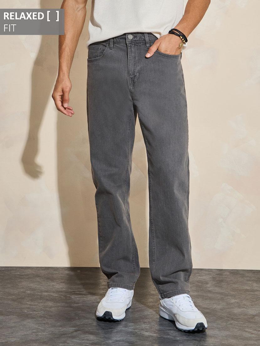 men solid mid rise straight fit jean - 21307625 -  Zoom Image - 0