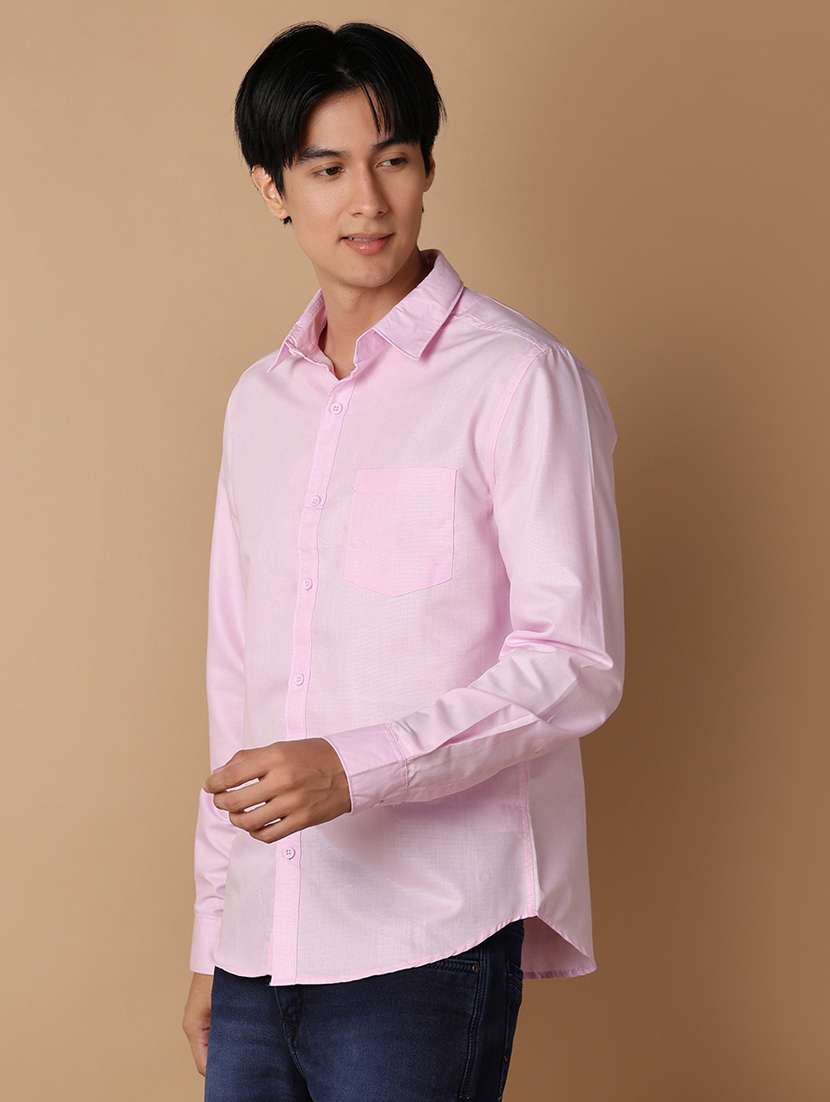 men solid cotton casual shirt - 21307696 -  Standard Image - 2