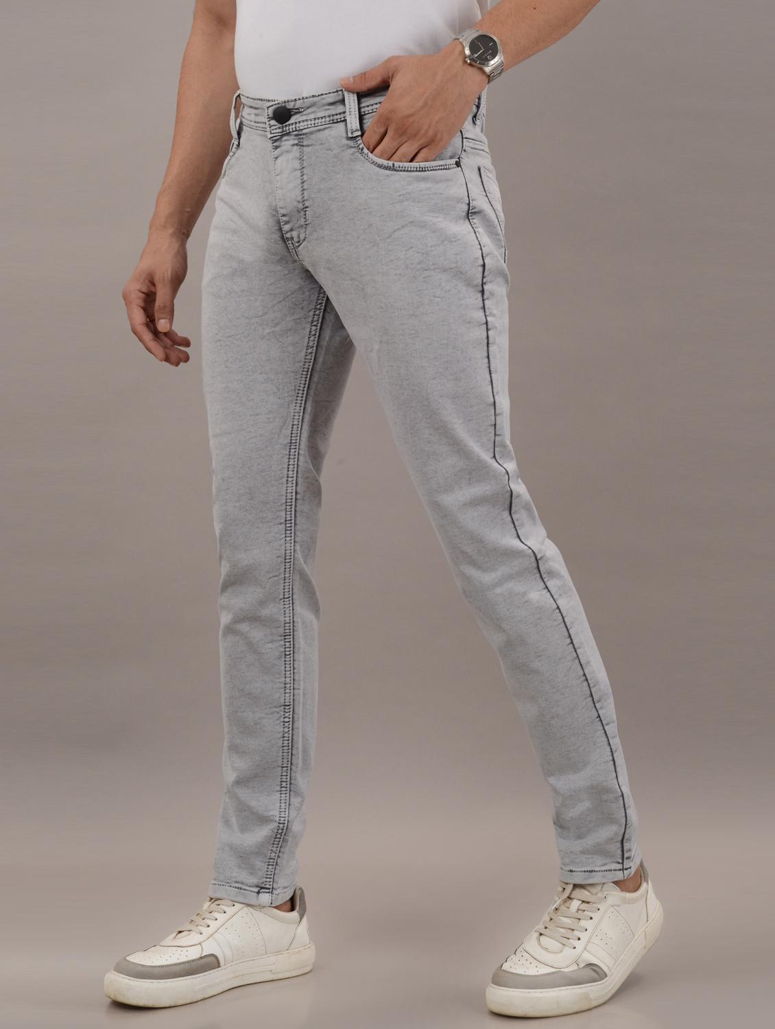 men mid rise plain jeans - 21307999 - Standard Image - 2