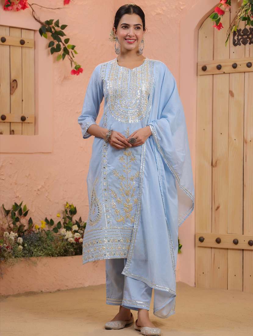 women kurta pant set with dupatta - 21308181 -  Zoom Image - 0