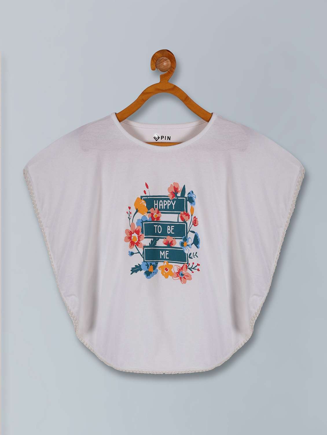 kids white viscose top