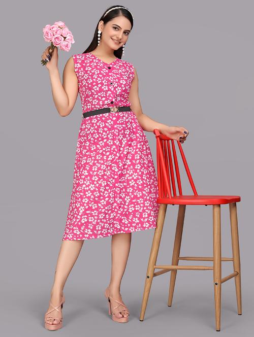 women floral a-line dress - 21308365 -  Standard Image - 0