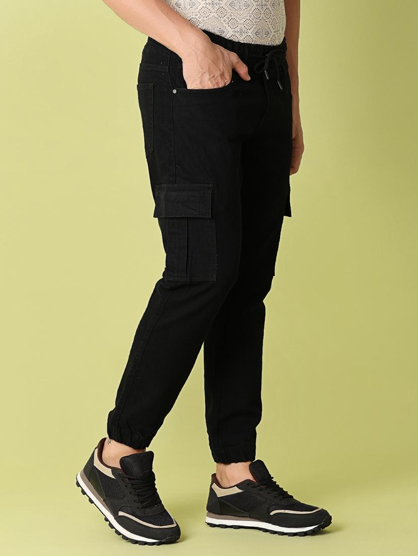 men solid mid rise cargo - 21308453 - Standard Image - 2