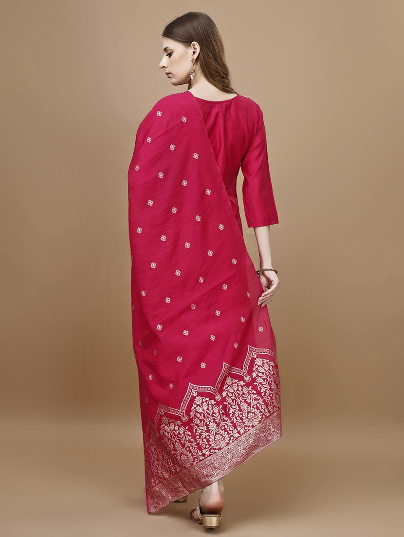 women pink kurta dupatta set - 21308780 - Standard Image - 2