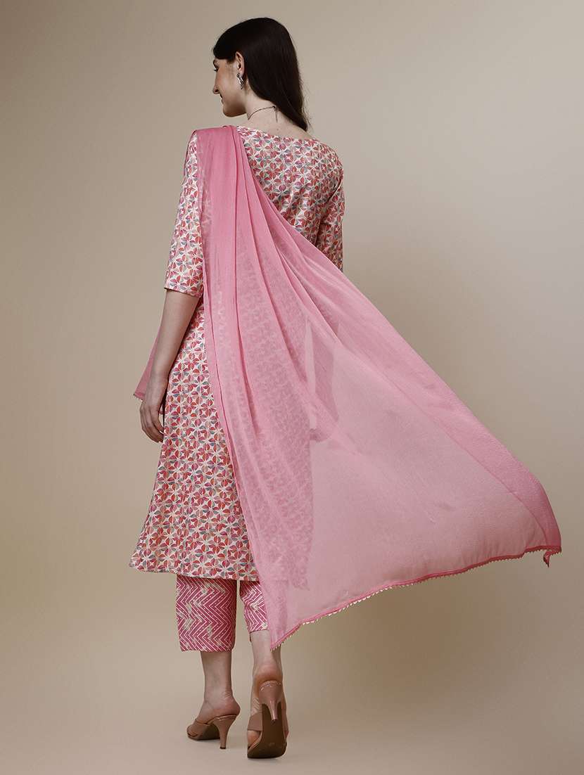 women white kurta dupatta set - 21308991 - Standard Image - 2
