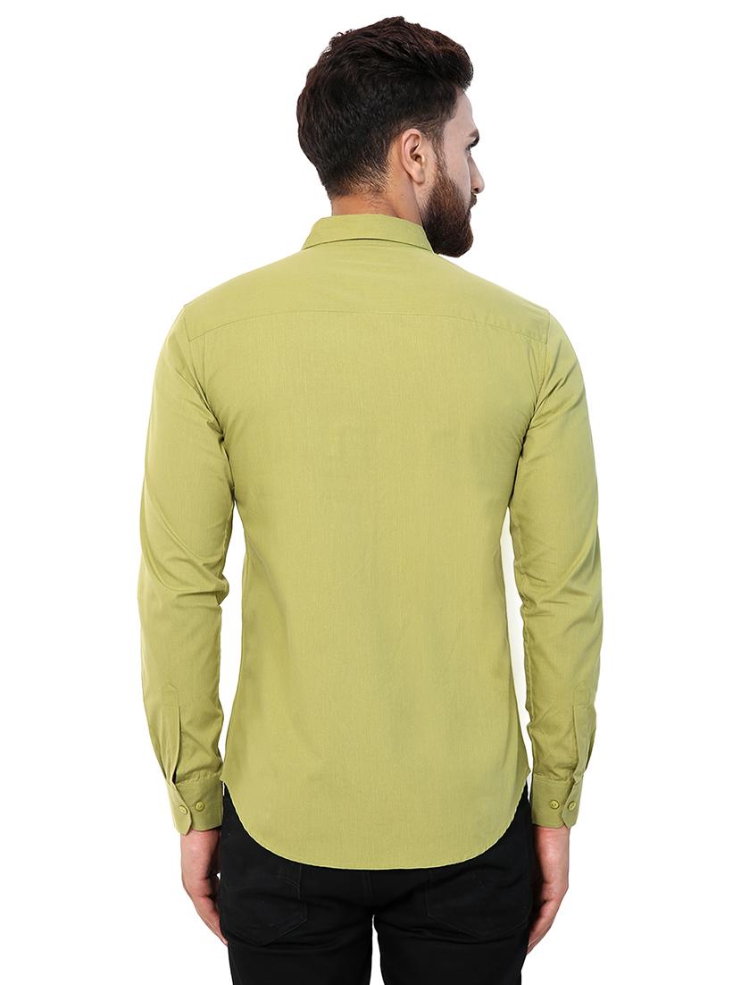 men long sleeved solid casual shirt - 21309319 - Standard Image - 2