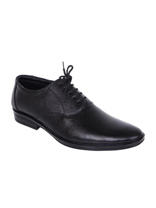 black leather laceup oxfords - 21310350 - Standard Image - 0