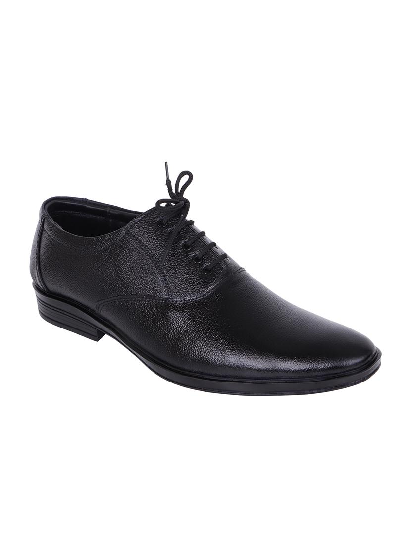 black leather laceup oxfords - 21310350 - Zoom Image - 0
