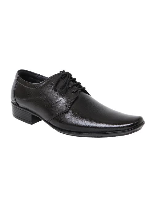 black leather laceup derbies - 21310352 - Standard Image - 0