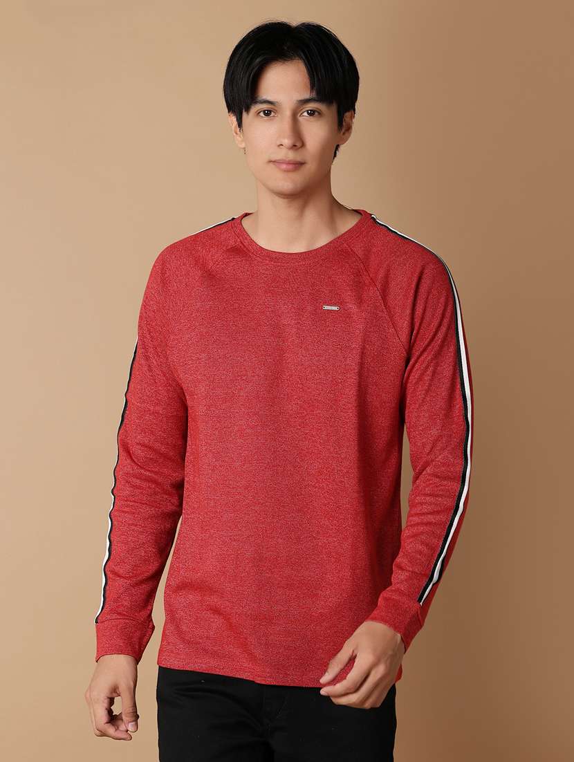 men taped long sleeve t-shirt