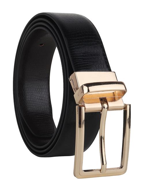black leather belt - 21313810 - Standard Image - 0