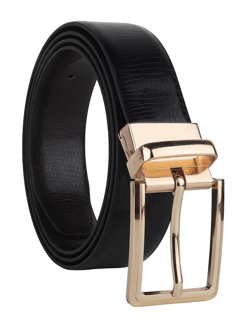 black leather belt - 21313810 - Zoom Image - 0