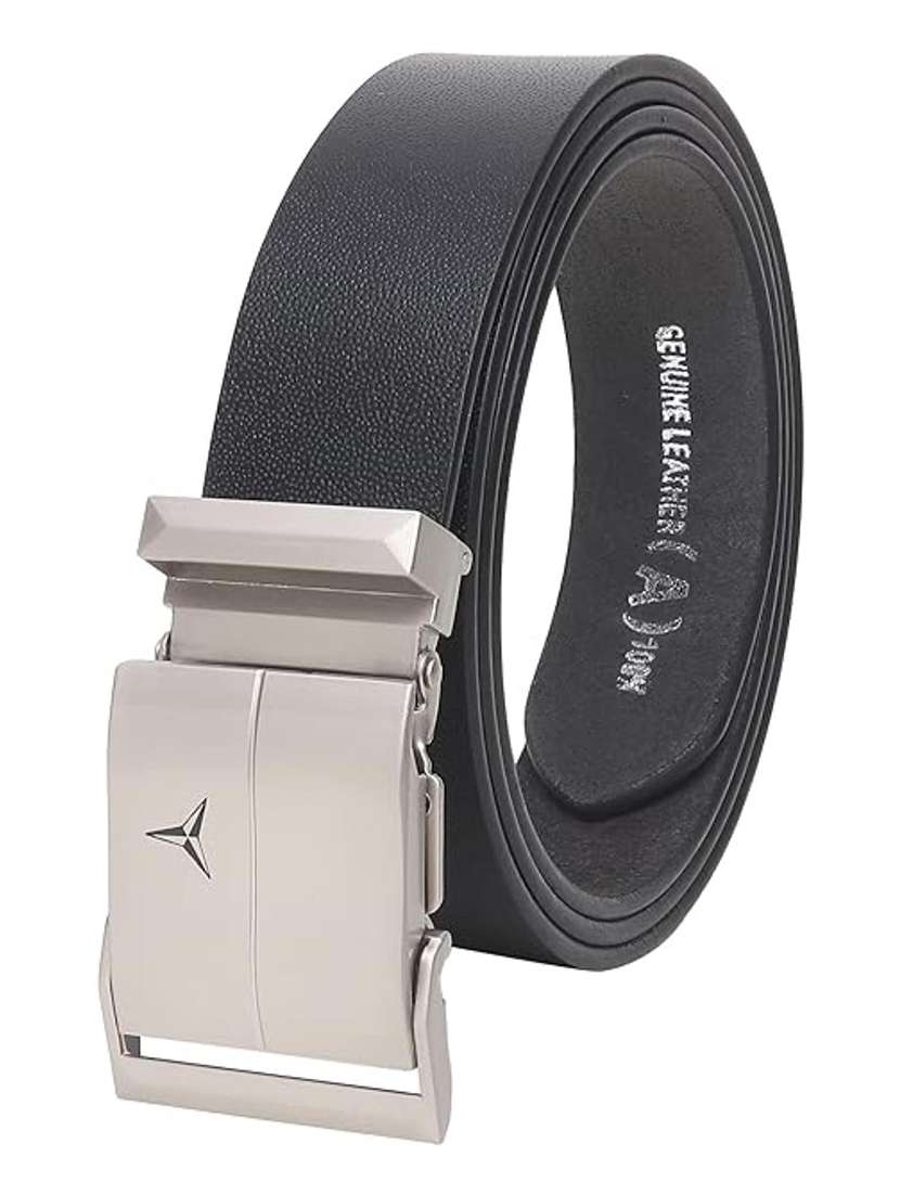 black leather belt