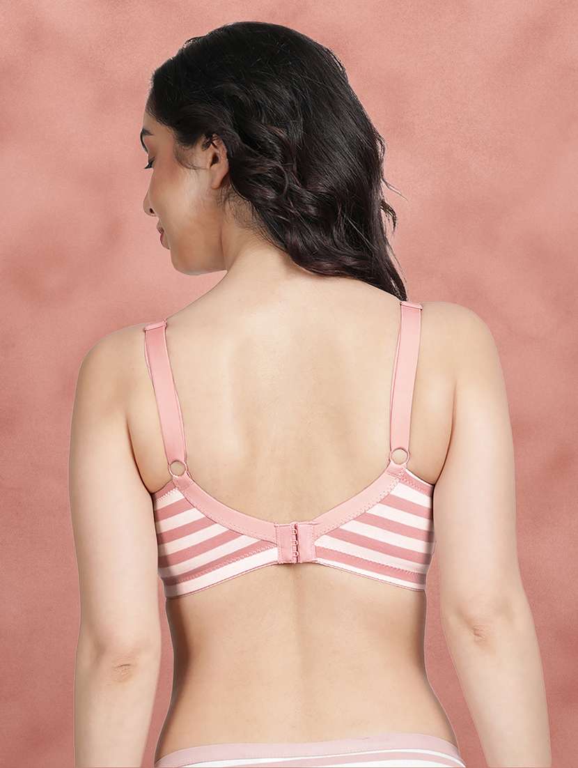 pink cotton balconette bra - 21313853 -  Standard Image - 2