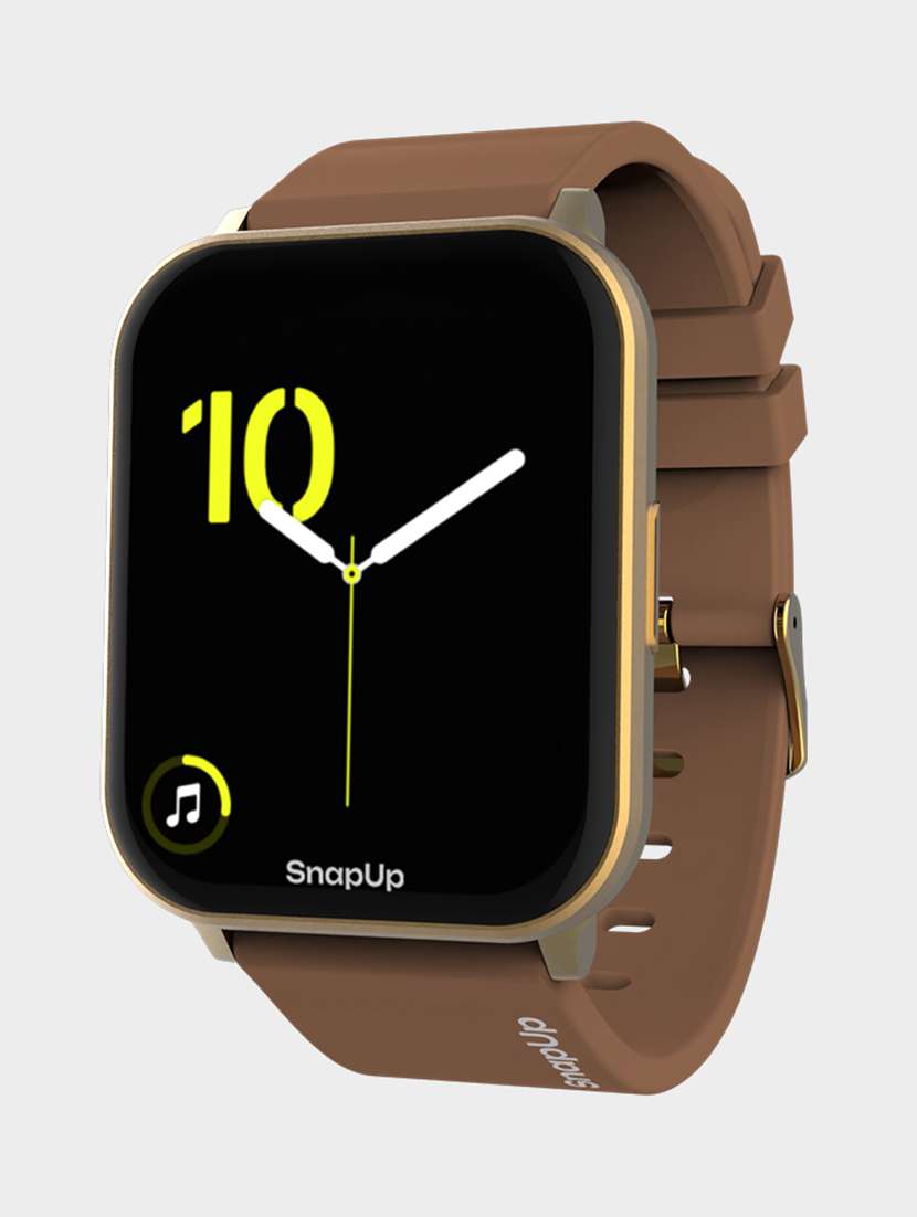 snapup vision bluetooth calling smartwatch (gold brown)