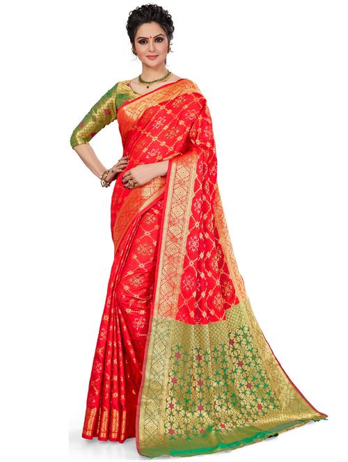 women self design banarasi saree with blouse - 21317346 -  Standard Image - 0