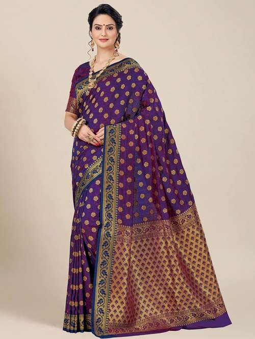 women self design kanjivaram saree with blouse - 21317480 - Standard Image - 0