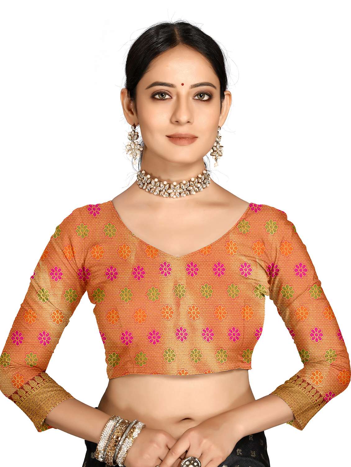 women self design banarasi saree with blouse - 21317544 - Standard Image - 2