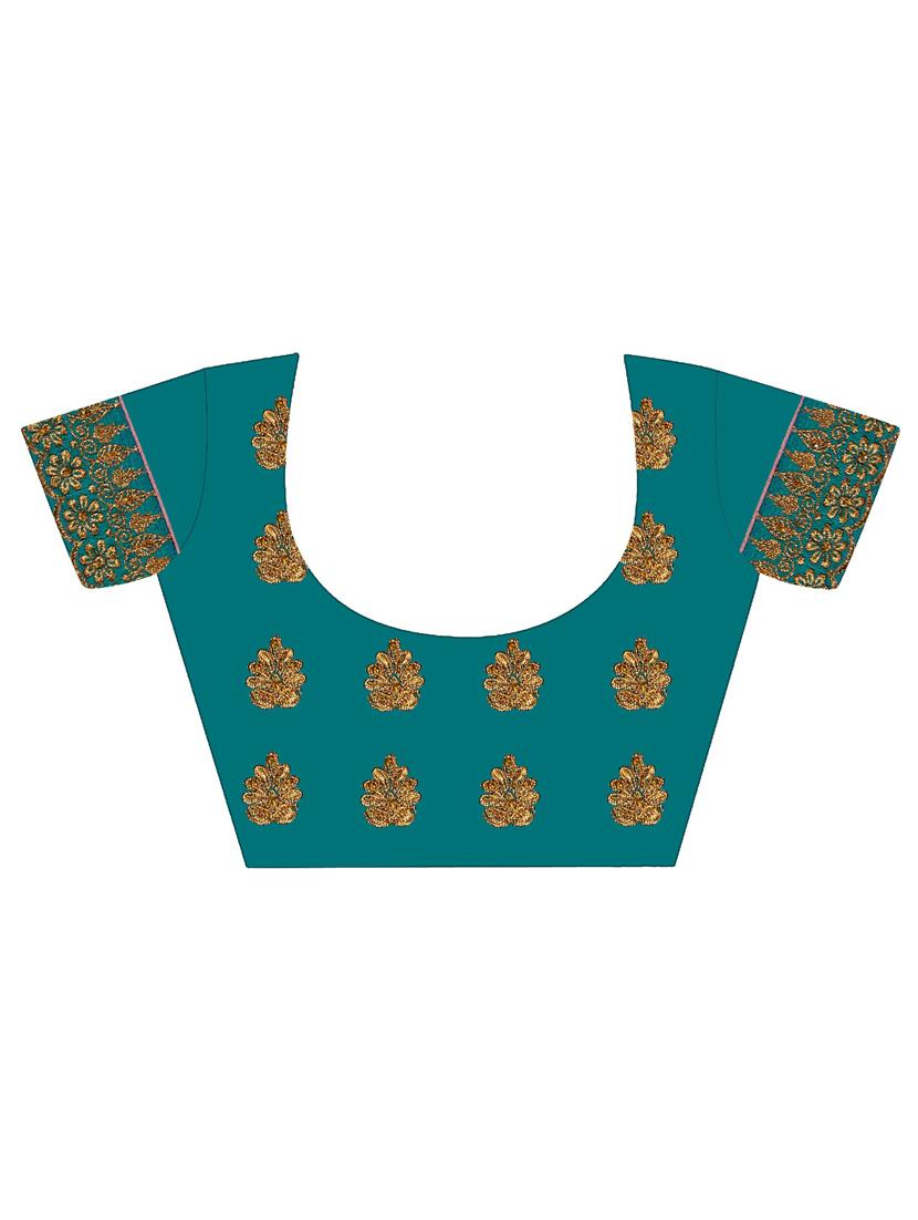 women peach embroidered saree with blouse - 21317707 - Standard Image - 2