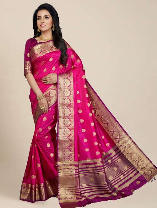 women self design banarasi saree with blouse - 21317725 - Standard Image - 0