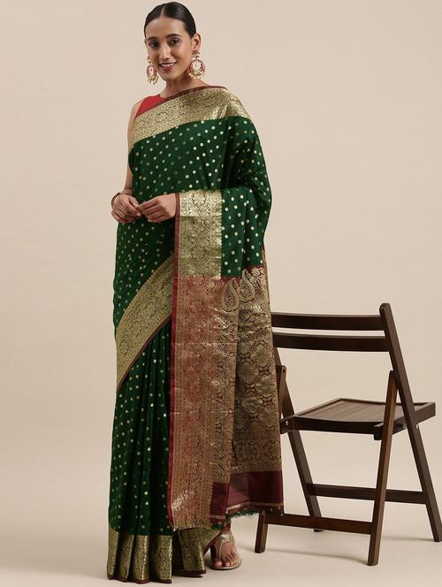 women self design kanjivaram saree with blouse - 21317762 - Standard Image - 0