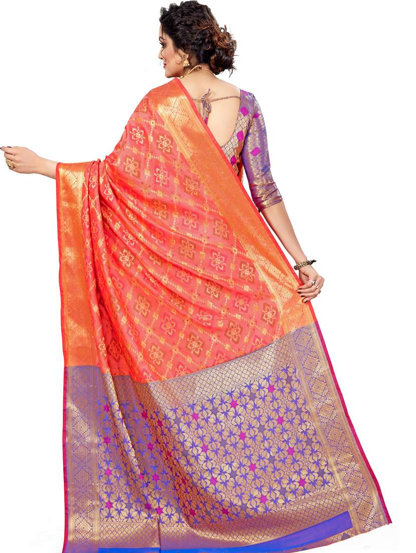 women self design banarasi saree with blouse - 21317805 -  Standard Image - 2
