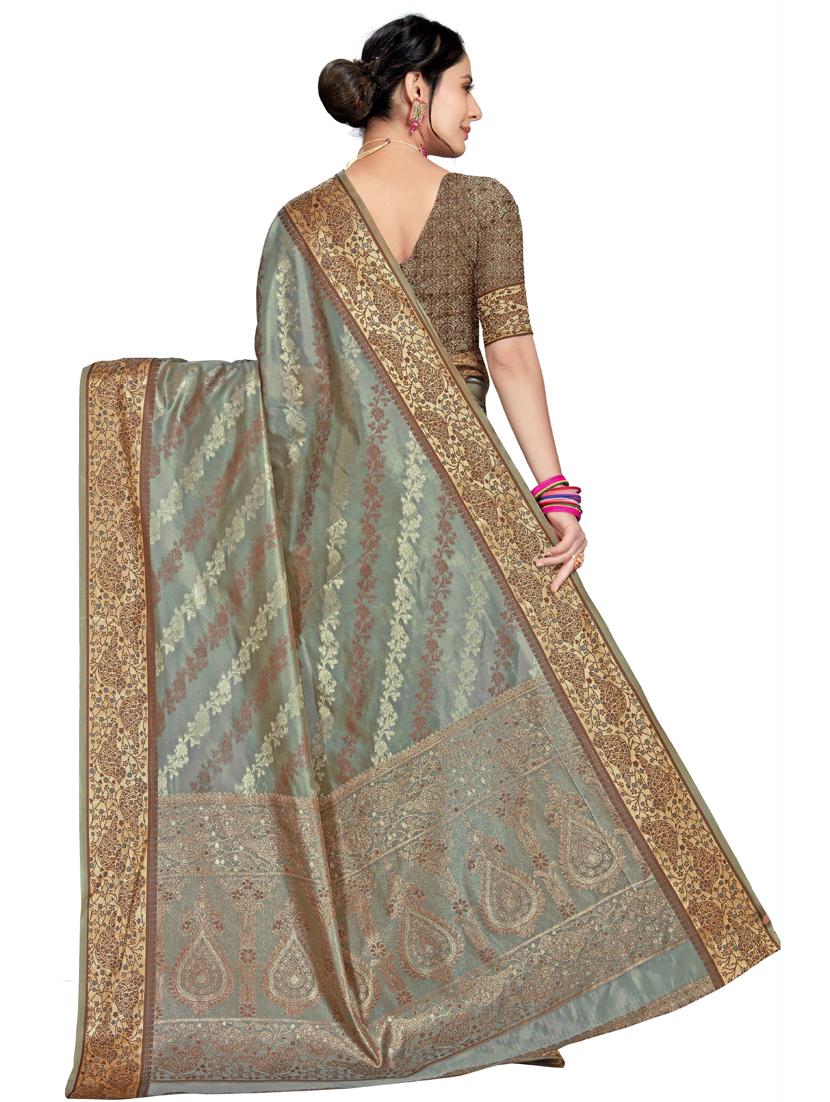women self design banarasi saree with blouse - 21317810 - Standard Image - 2