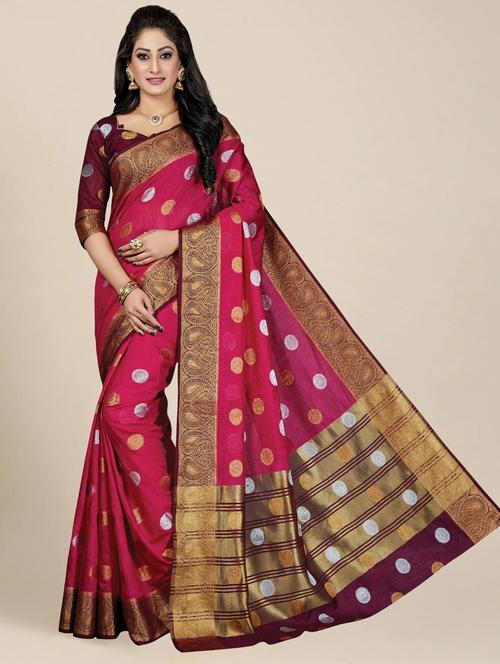 women self design kanjivaram saree with blouse - 21317853 - Standard Image - 0