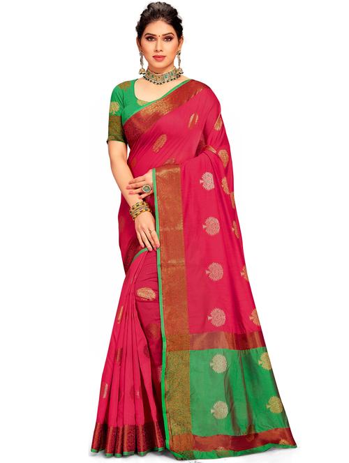 women self design handloom saree with blouse - 21317886 -  Standard Image - 0