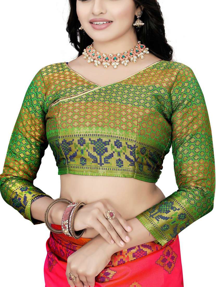 women self design banarasi saree with blouse - 21317891 -  Standard Image - 2