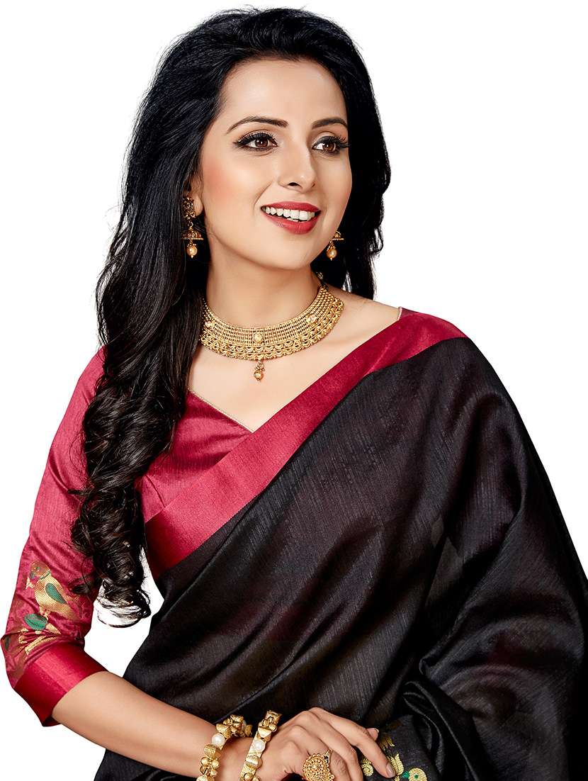 women self design kanjivaram saree with blouse - 21317919 - Standard Image - 2