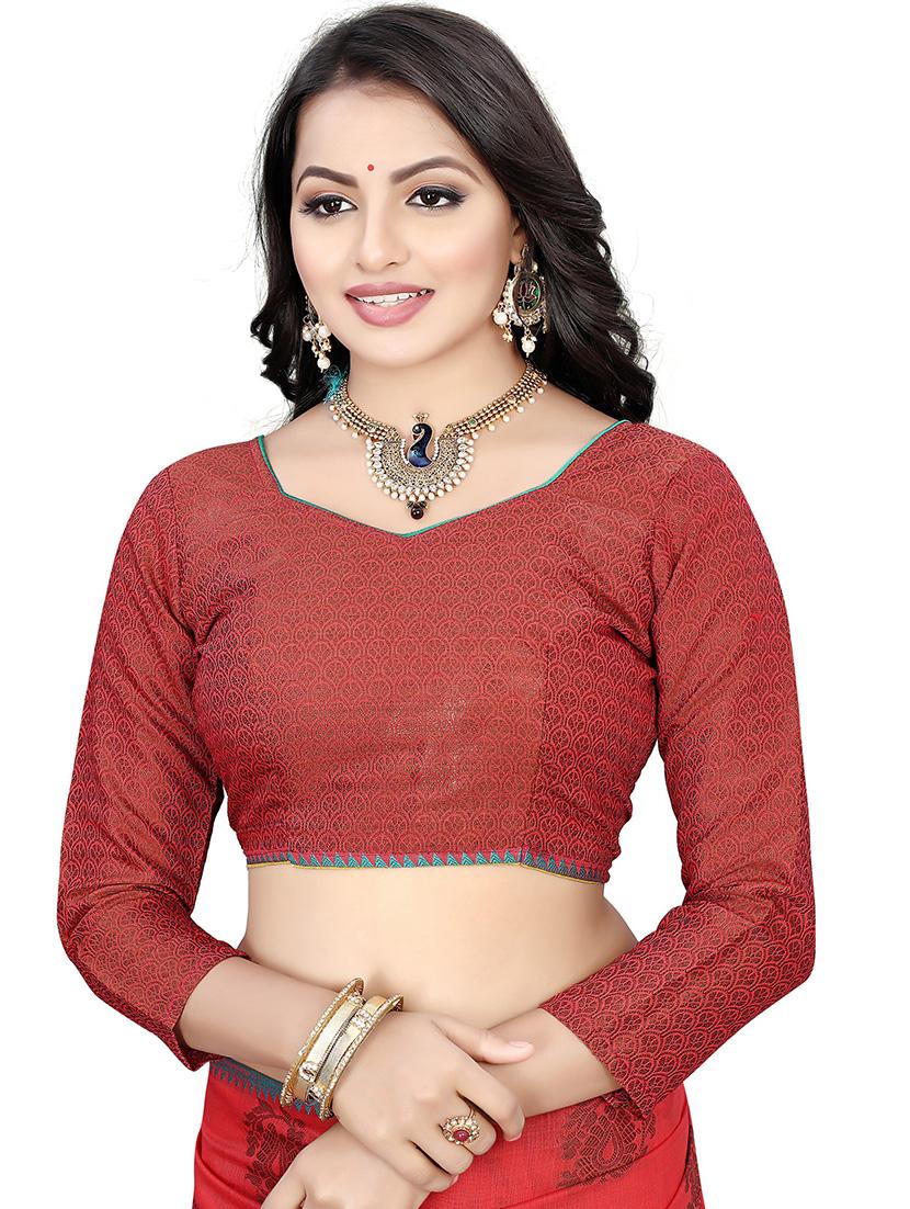 women self design chanderi saree with blouse - 21317926 - Standard Image - 2