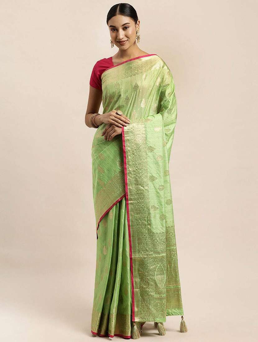 women self design banarasi saree with blouse - 21317965 - Zoom Image - 0