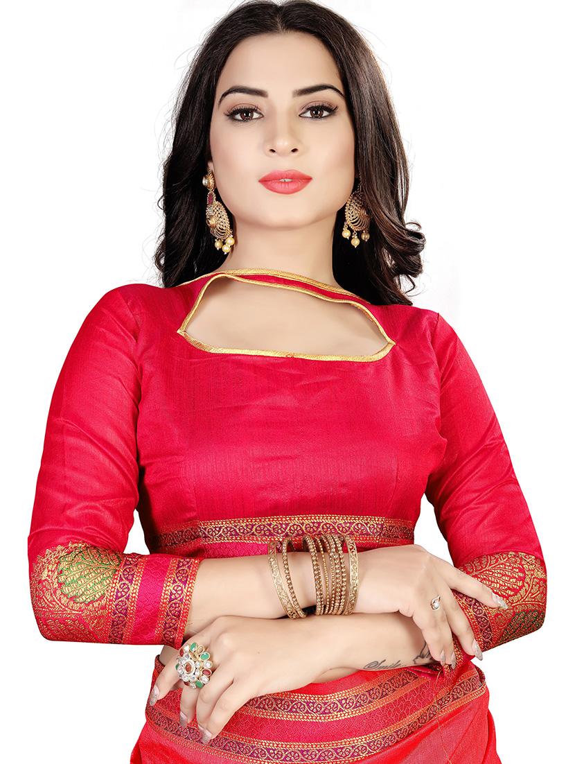women self design kanjivaram saree with blouse - 21317985 - Standard Image - 2