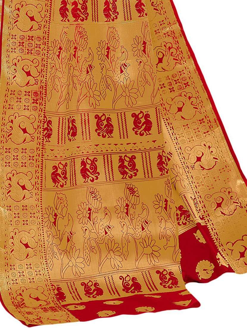 women self design kanjivaram saree with blouse - 21318010 -  Standard Image - 2