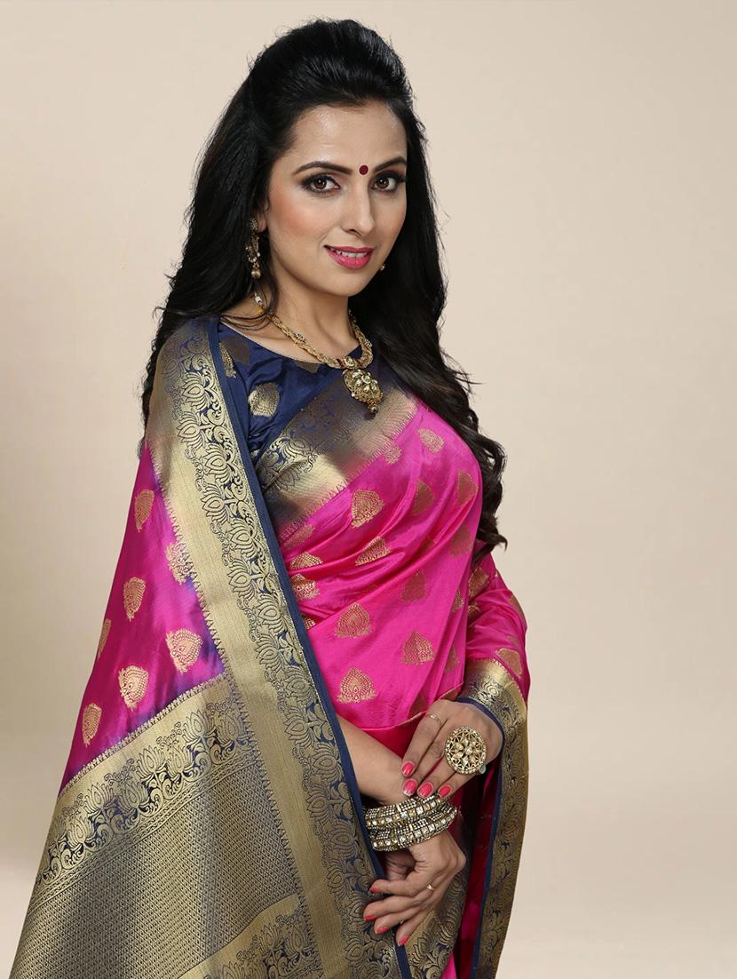 women self design kanjivaram saree with blouse - 21318015 - Standard Image - 2