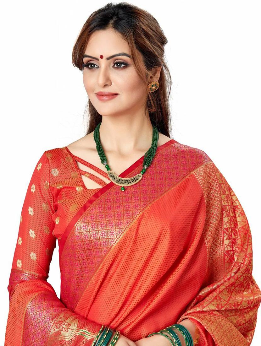 women self design banarasi saree with blouse - 21318049 - Standard Image - 2