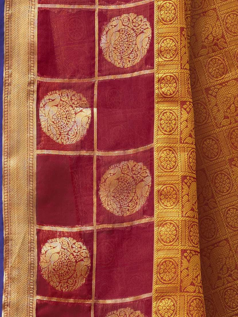 women self design kanjivaram saree with blouse - 21318081 -  Standard Image - 2