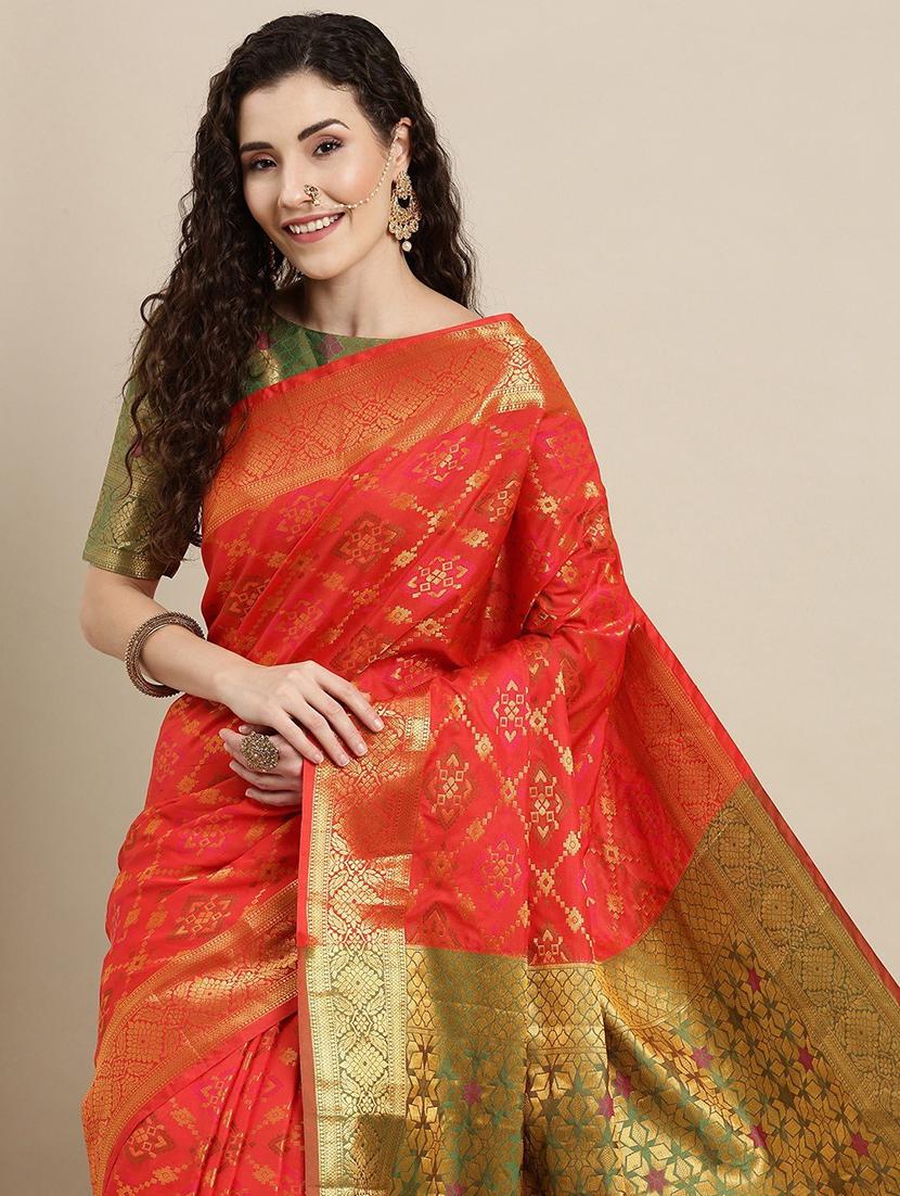 women self design banarasi saree with blouse - 21318115 - Standard Image - 2