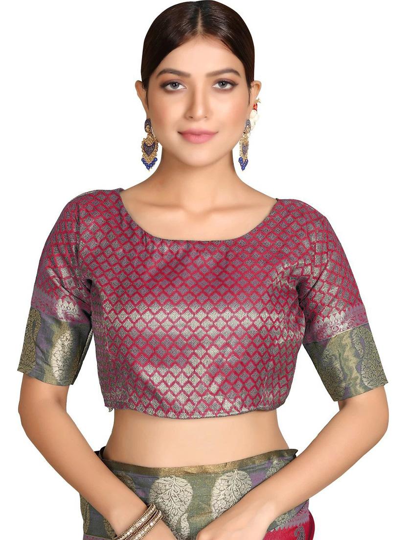 women self design handloom saree with blouse - 21318137 - Standard Image - 2