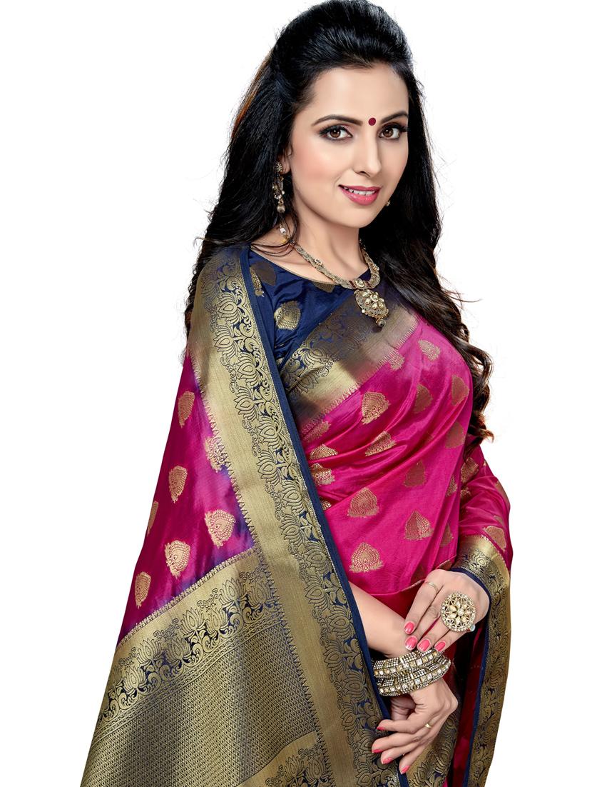 women self design banarasi saree with blouse - 21318316 - Standard Image - 2