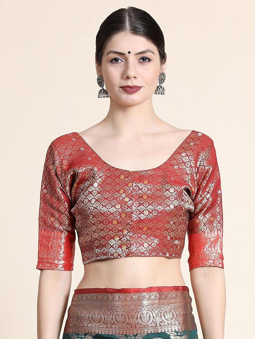 women self design patola saree with blouse - 21318330 - Standard Image - 2