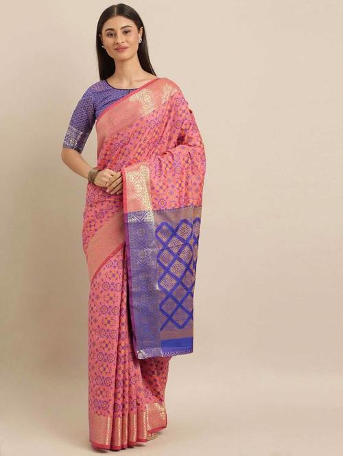 women self design banarasi saree with blouse - 21318500 - Standard Image - 0