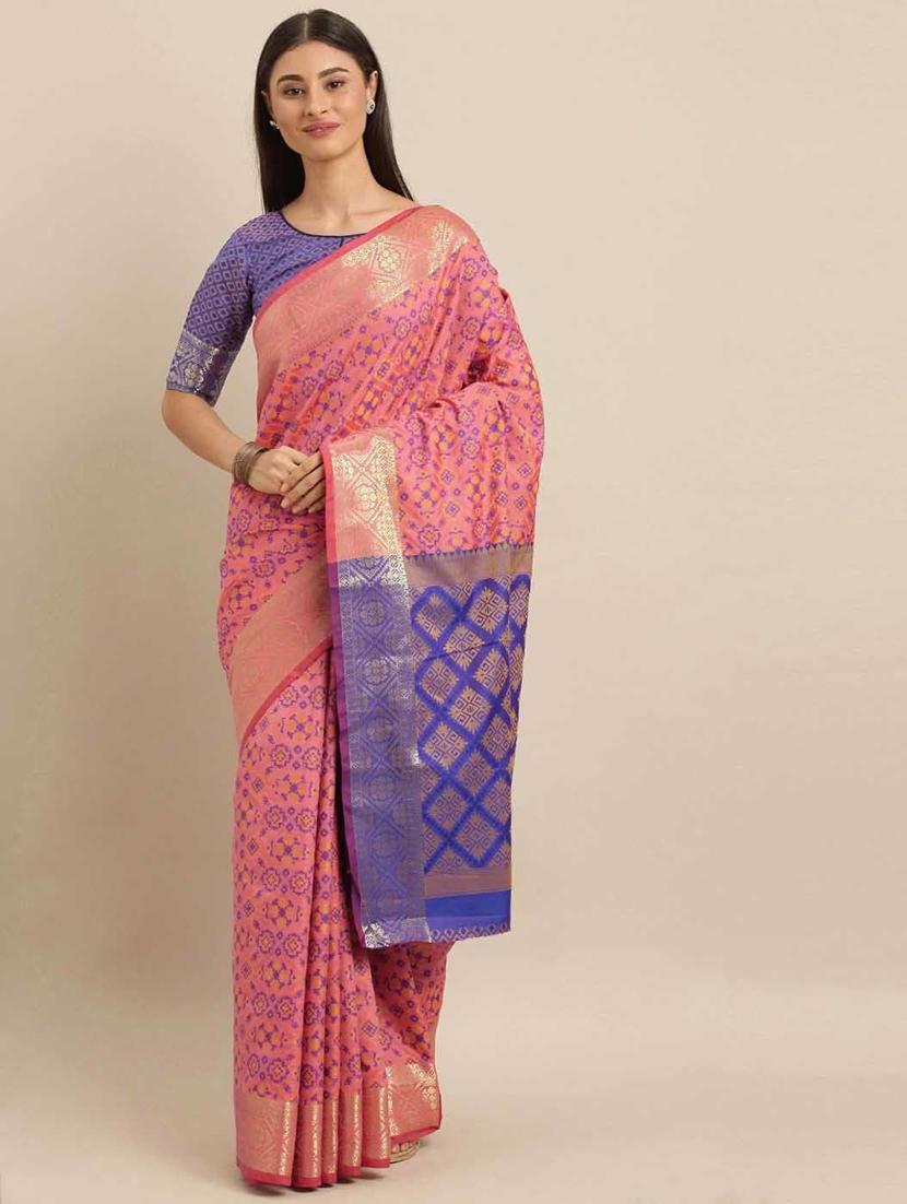 women self design banarasi saree with blouse - 21318500 - Zoom Image - 0