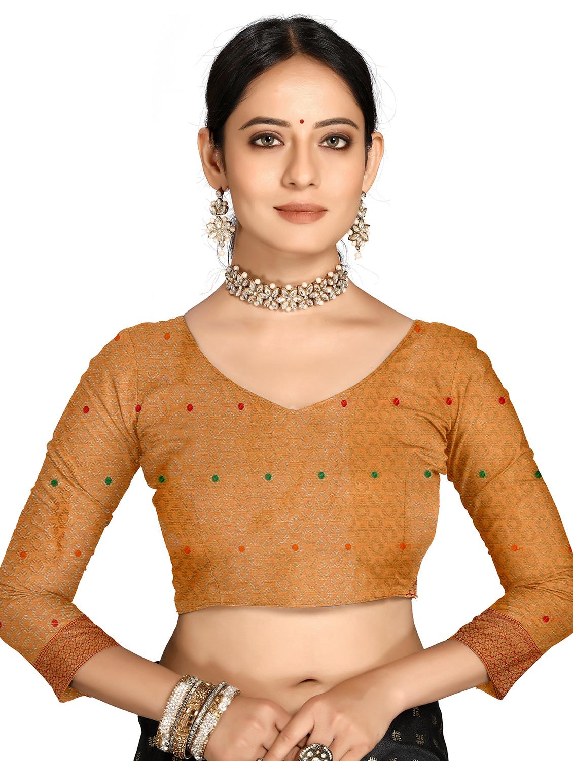 women self design zari work saree with blouse - 21318816 - Standard Image - 2