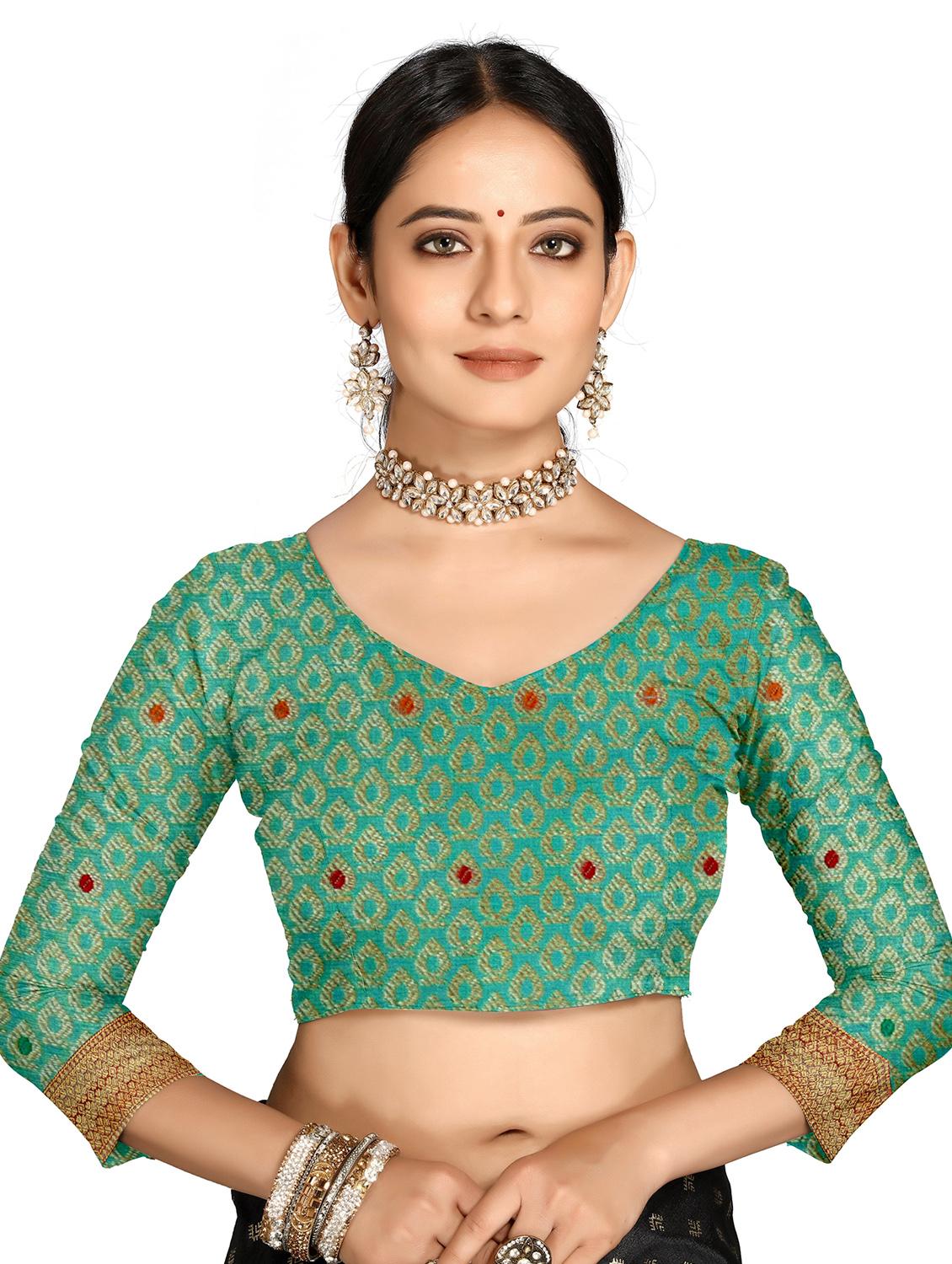 women self design banarasi saree with blouse - 21318820 - Standard Image - 2