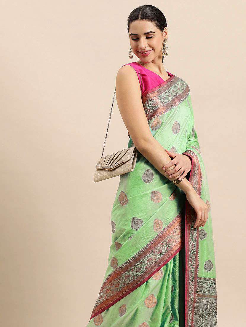 women self design zari work saree with blouse - 21318863 - Standard Image - 2